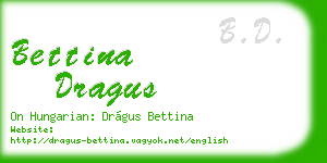 bettina dragus business card